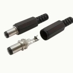 10pcs ProConnect DC Power Jack and Plug Set, 3A 5.5x2.1mm, Screw Nut Panel Mount, Male Connectors with Female Sockets, Plastic, Hardwiring, ≤36V Operating Voltage, Non-Electronic