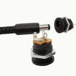 10pcs ProConnect DC Power Jack and Plug Set, 3A 5.5x2.1mm, Screw Nut Panel Mount, Male Connectors with Female Sockets, Plastic, Hardwiring, ≤36V Operating Voltage, Non-Electronic