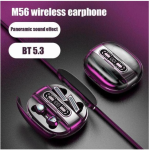 2024 M56 Tws Bluetooth Couple Headphones 2000mah Charging Box Wireless Earphones Waterproof Four Earbuds Pk M21 M22 Headsets