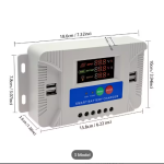 12V-24V PWM Solar Charge Controller with LCD Color Display for Solar and Wind Energy Systems